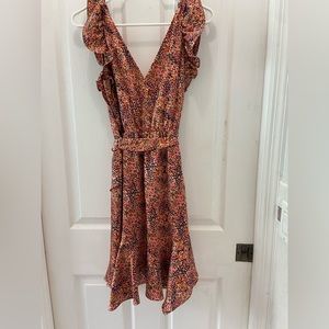 Express Leopard dress . Worn once .